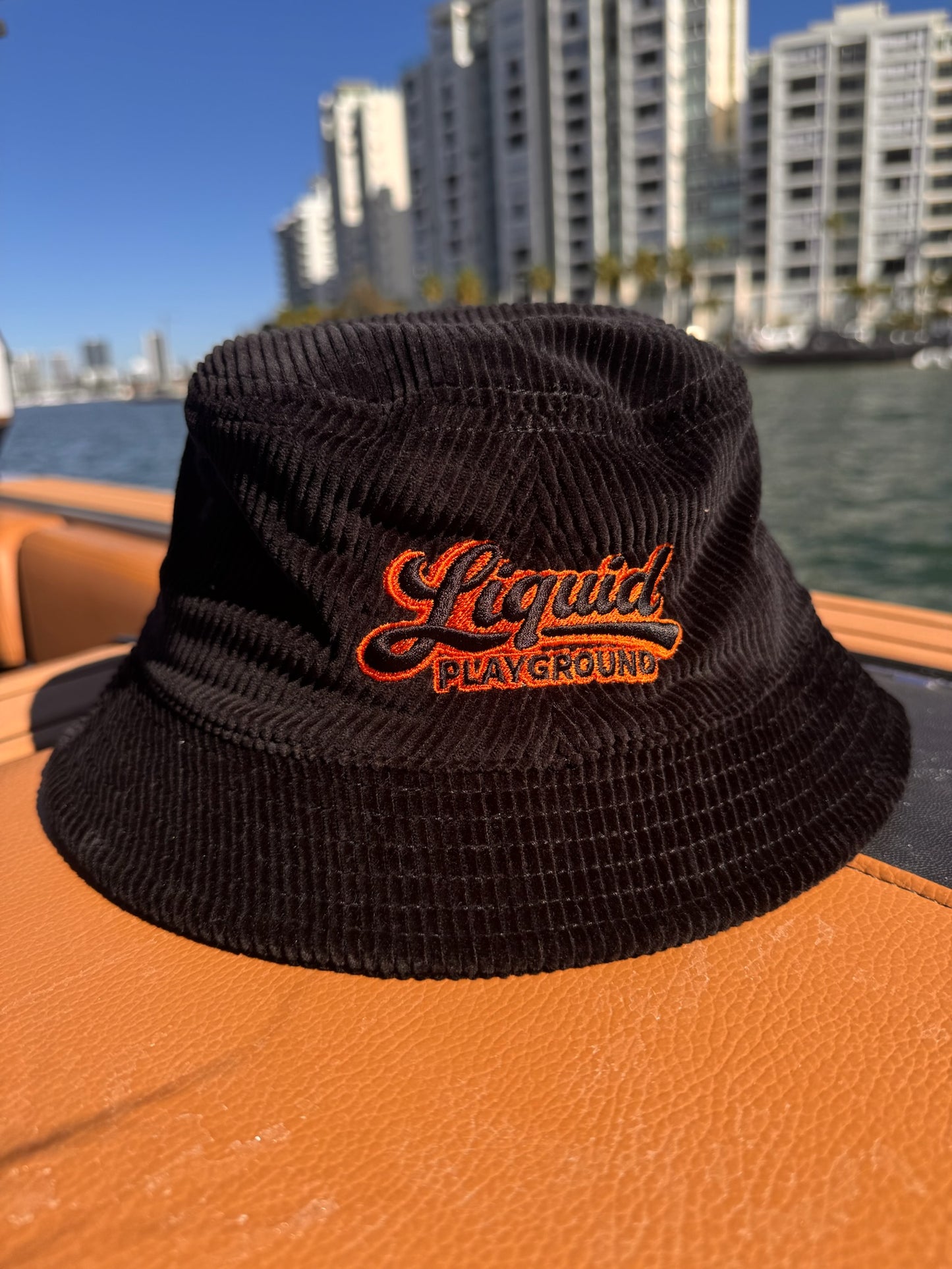 Liquid Playground Surfing Sloth Cord Bucket Hat