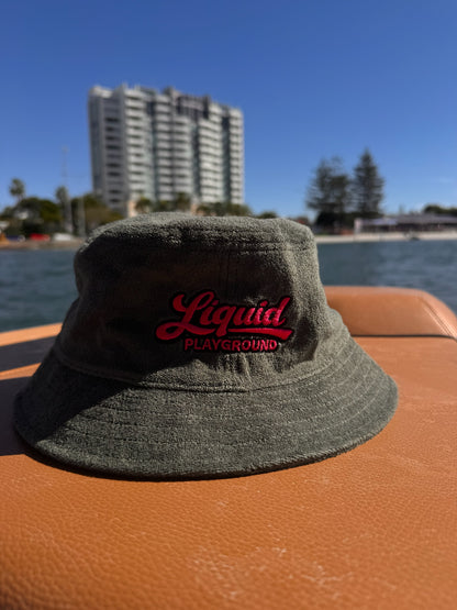 Liquid Playground Surfing Beaver Towelled Bucket Hat