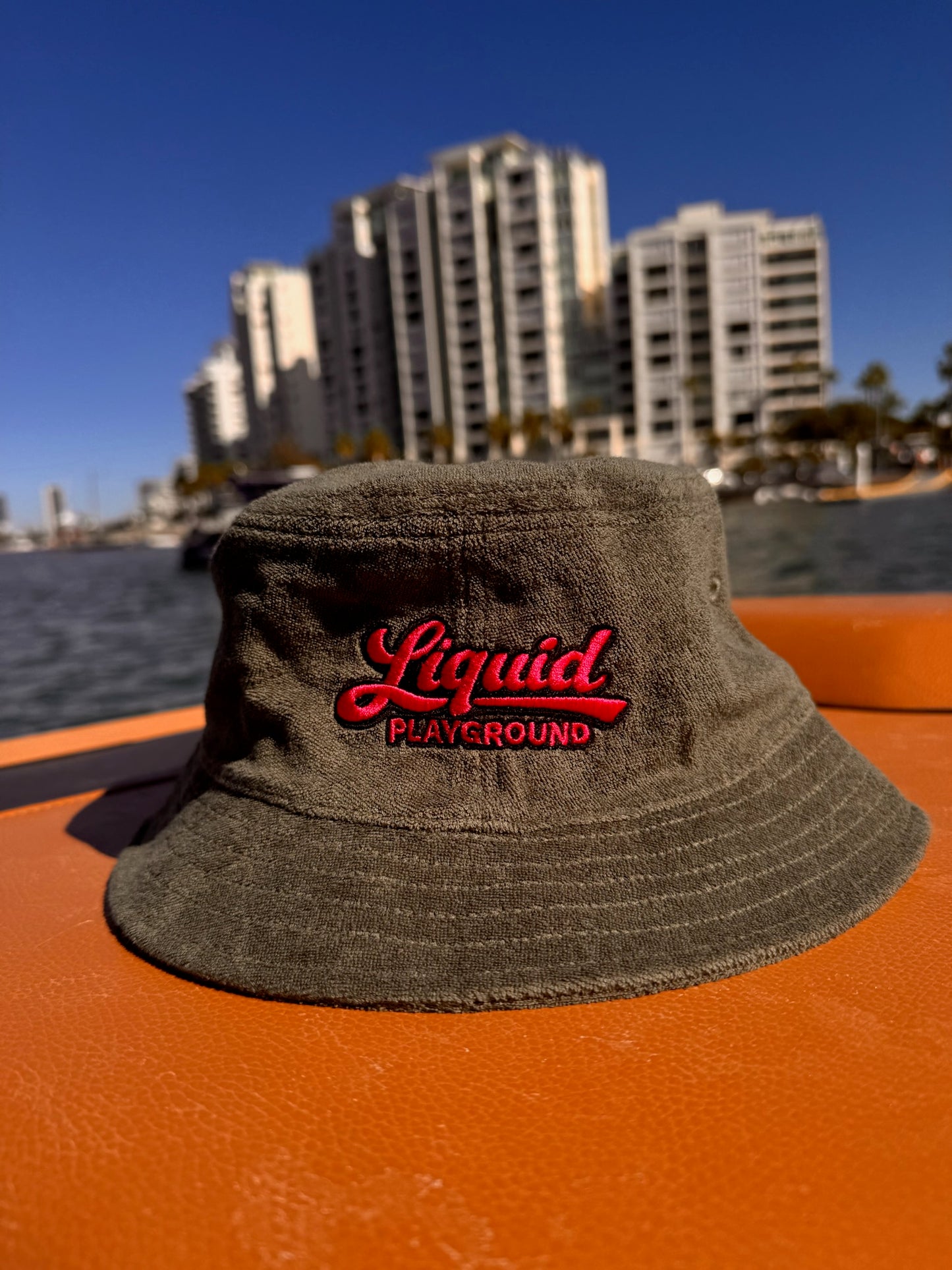 Liquid Playground Surfing Beaver Towelled Bucket Hat