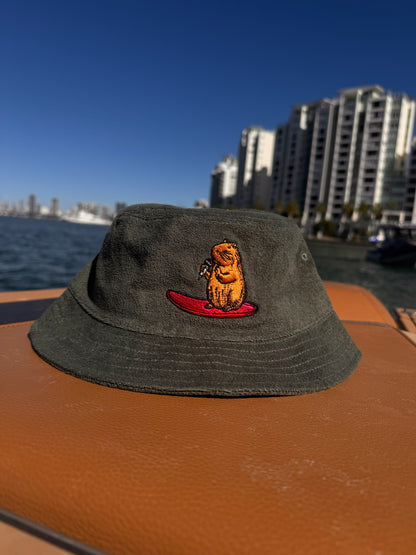 Liquid Playground Surfing Beaver Towelled Bucket Hat