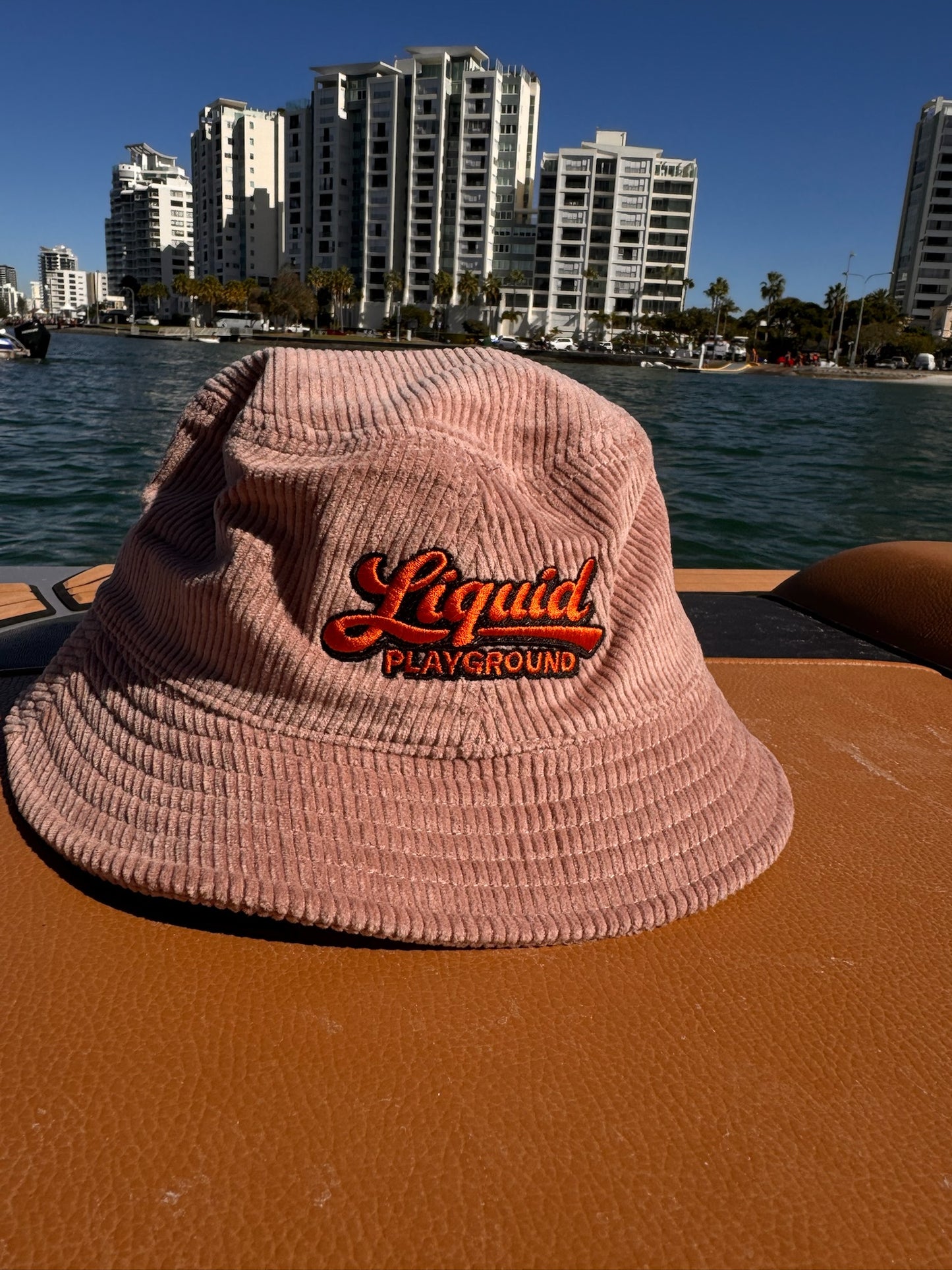 Liquid Playground Surfing Sloth Cord Bucket Hat