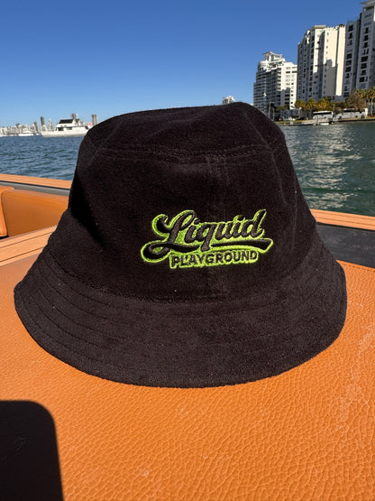 Liquid Playground Surfing Avocado Towelled Bucket Hat