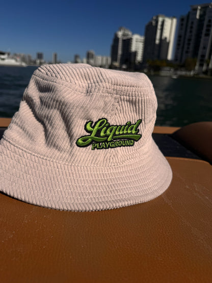 Liquid Playground Surfing Avocado Cord Bucket Hat