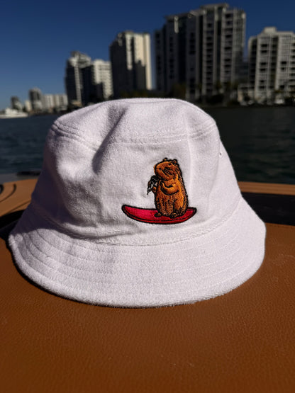Liquid Playground Surfing Beaver Towelled Bucket Hat