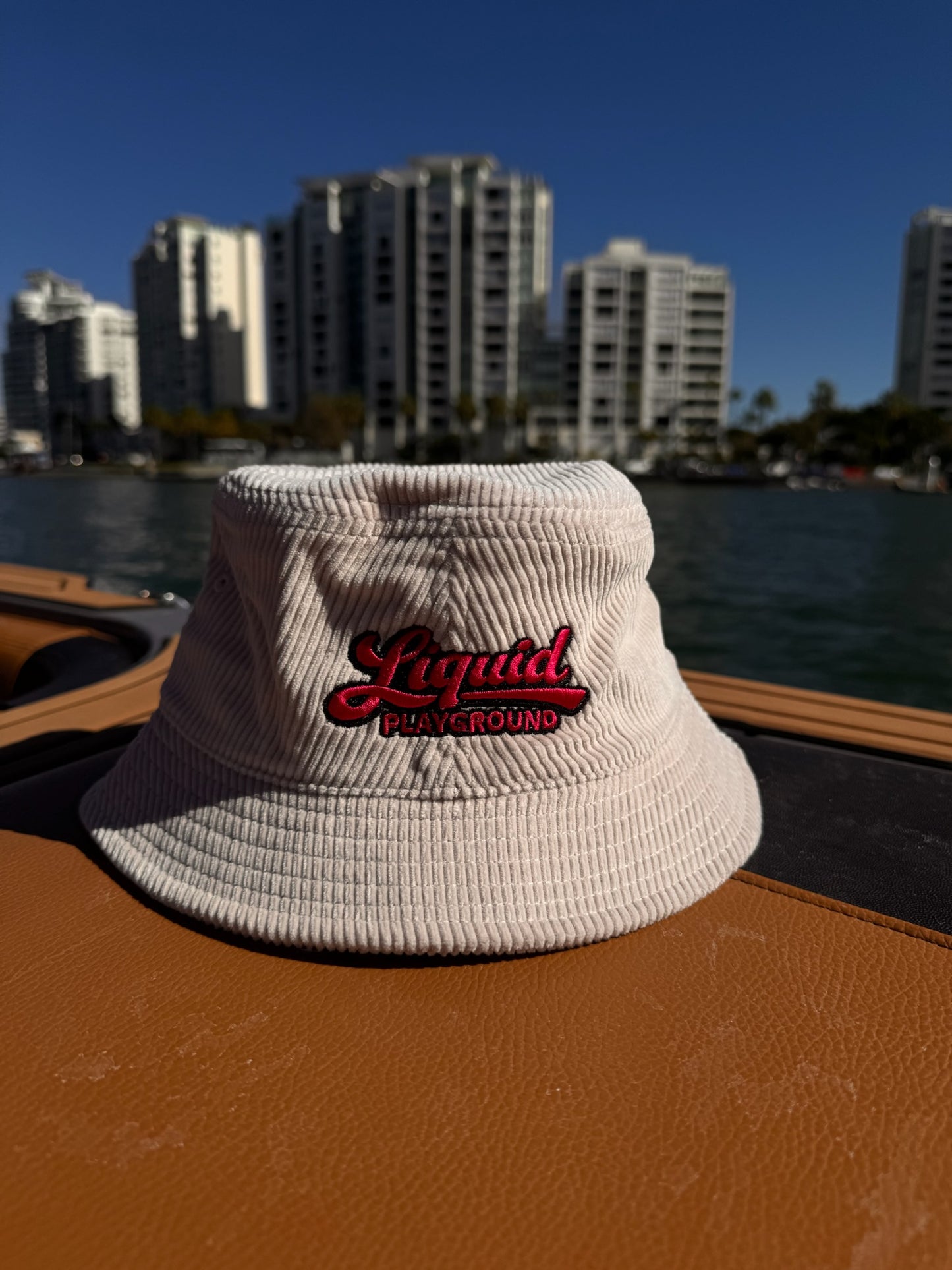 Liquid Playground Surfing Beaver Cord Bucket Hat