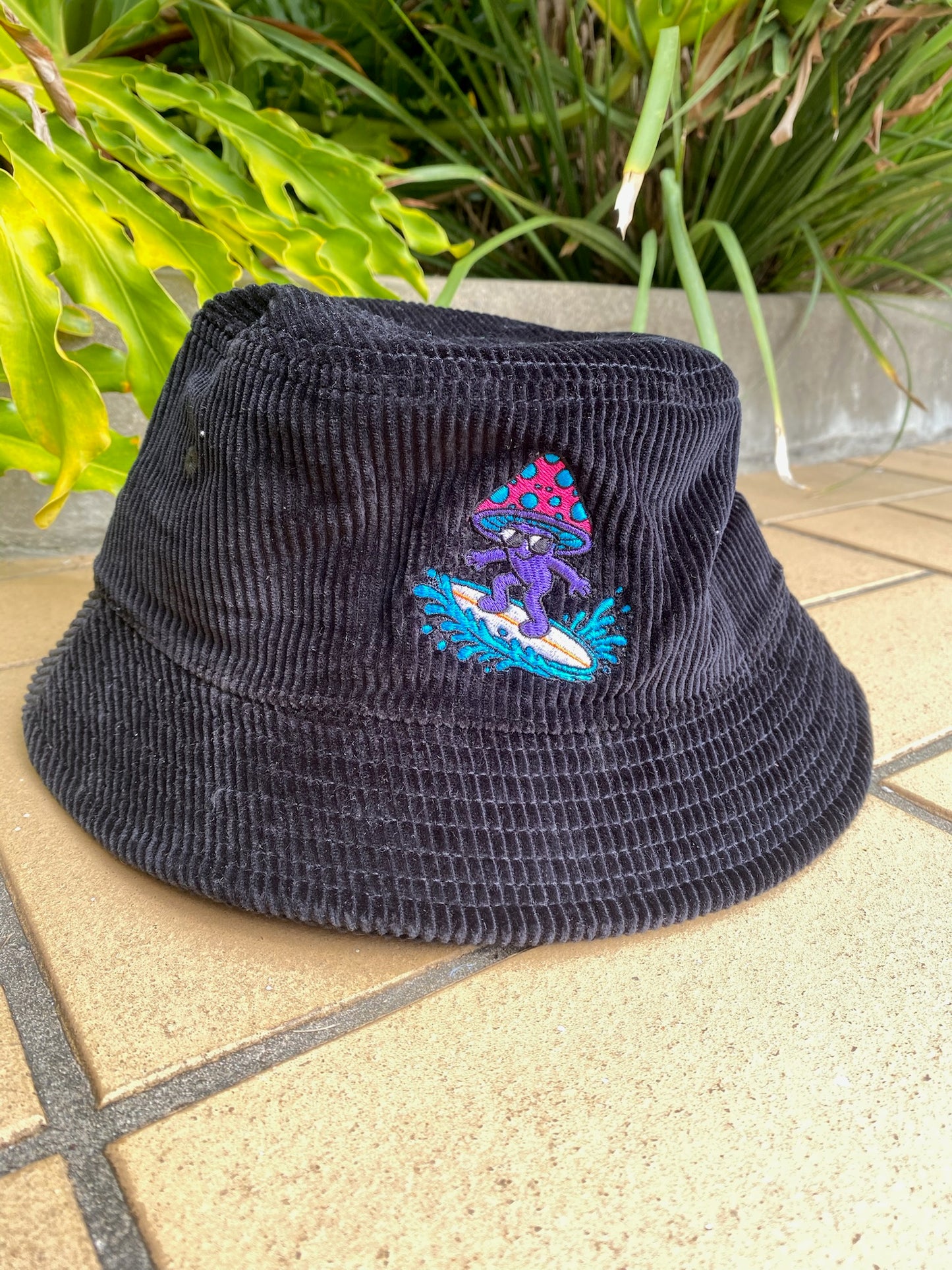 Liquid Playground Surfing Mushroom Cord Bucket Hat
