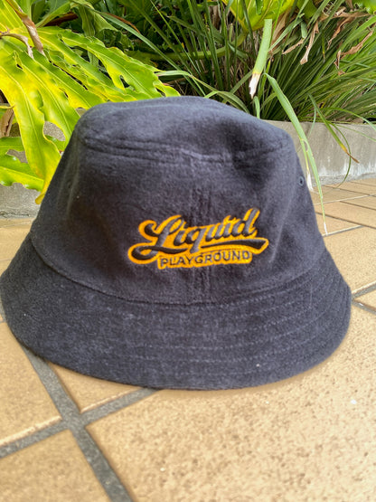 Liquid Playground Surfing Cat Towelled Bucket Hat