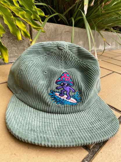 Liquid Playground Surfing Alien Cord Trucker Cap