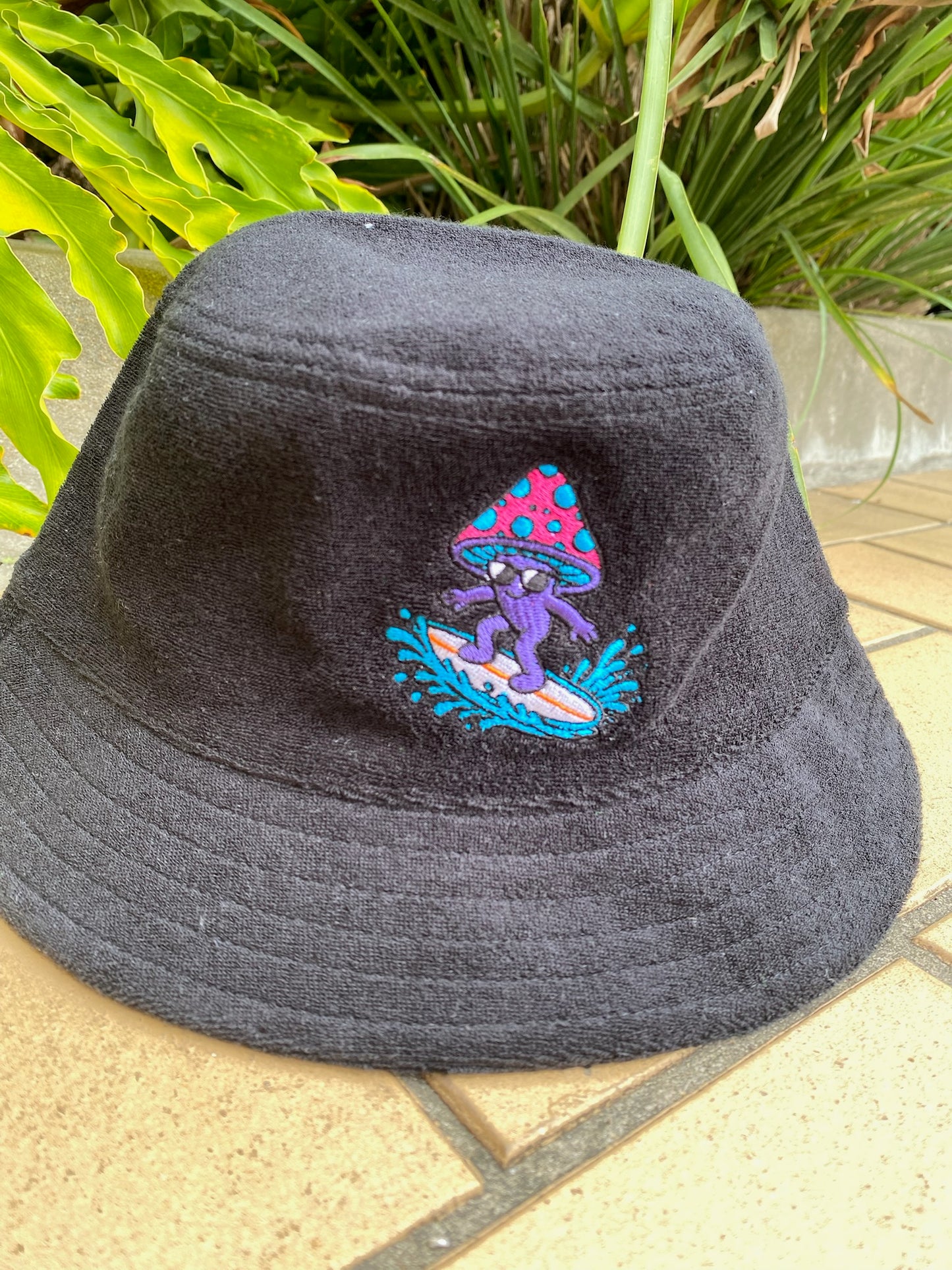 Liquid Playground Surfing Mushroom Towelled Bucket Hat