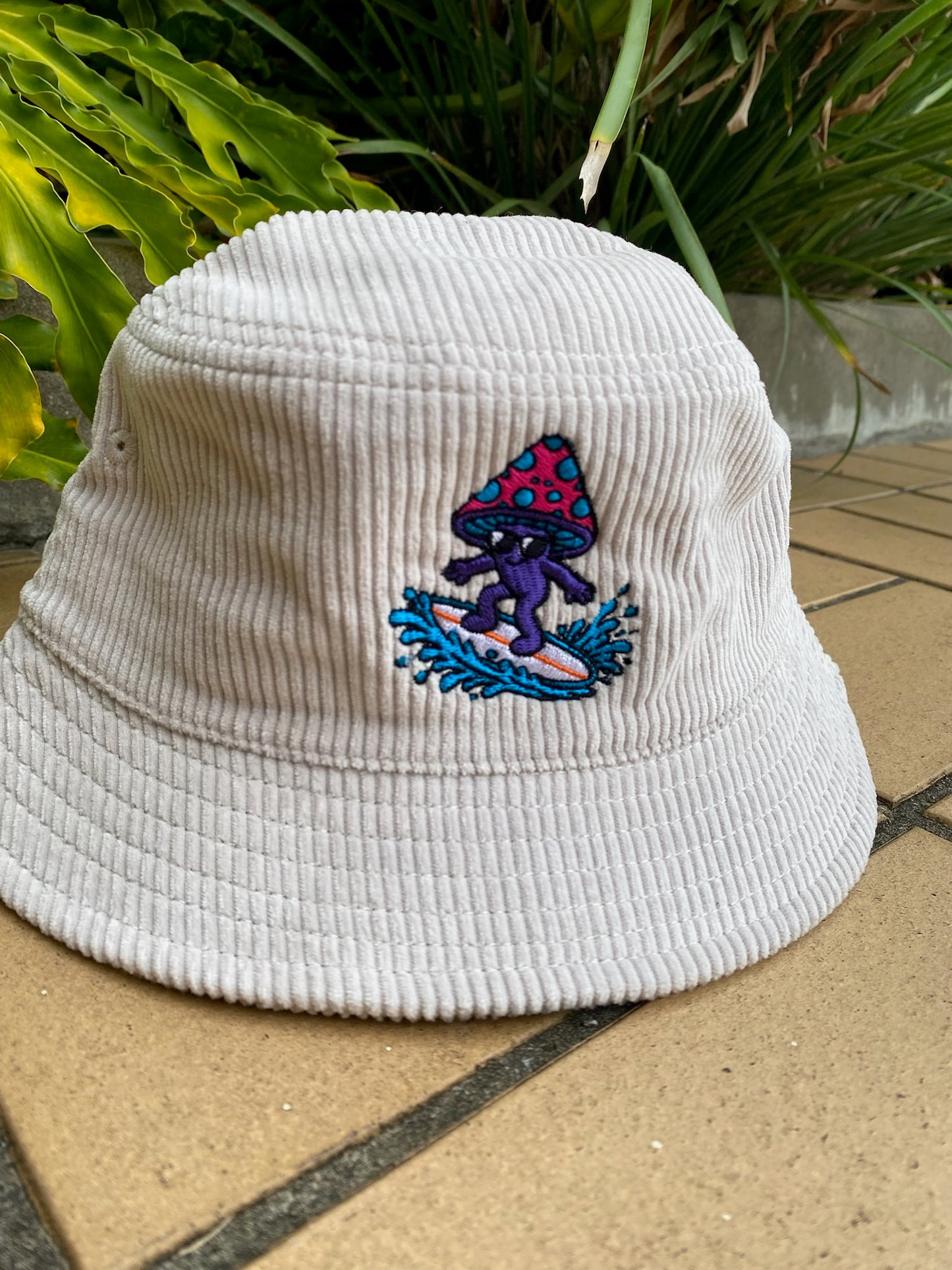 Liquid Playground Surfing Mushroom Cord Bucket Hat