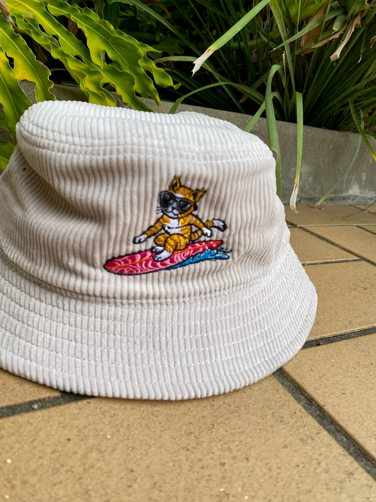 Liquid Playground Surfing Cat Cord Bucket Hat