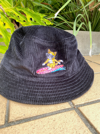 Liquid Playground Surfing Cat Cord Bucket Hat
