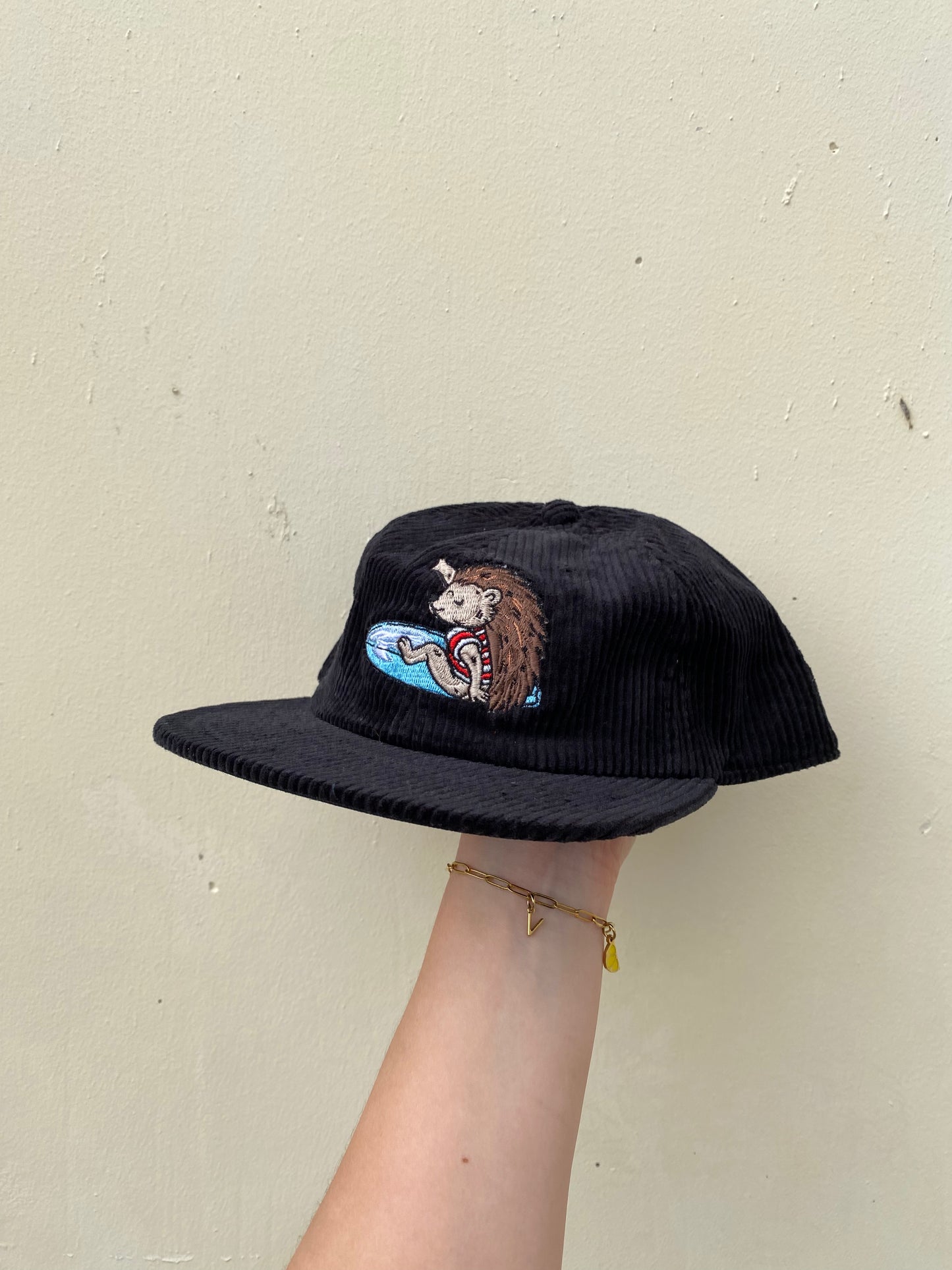 Surfing Hedgehog Cord Cap
