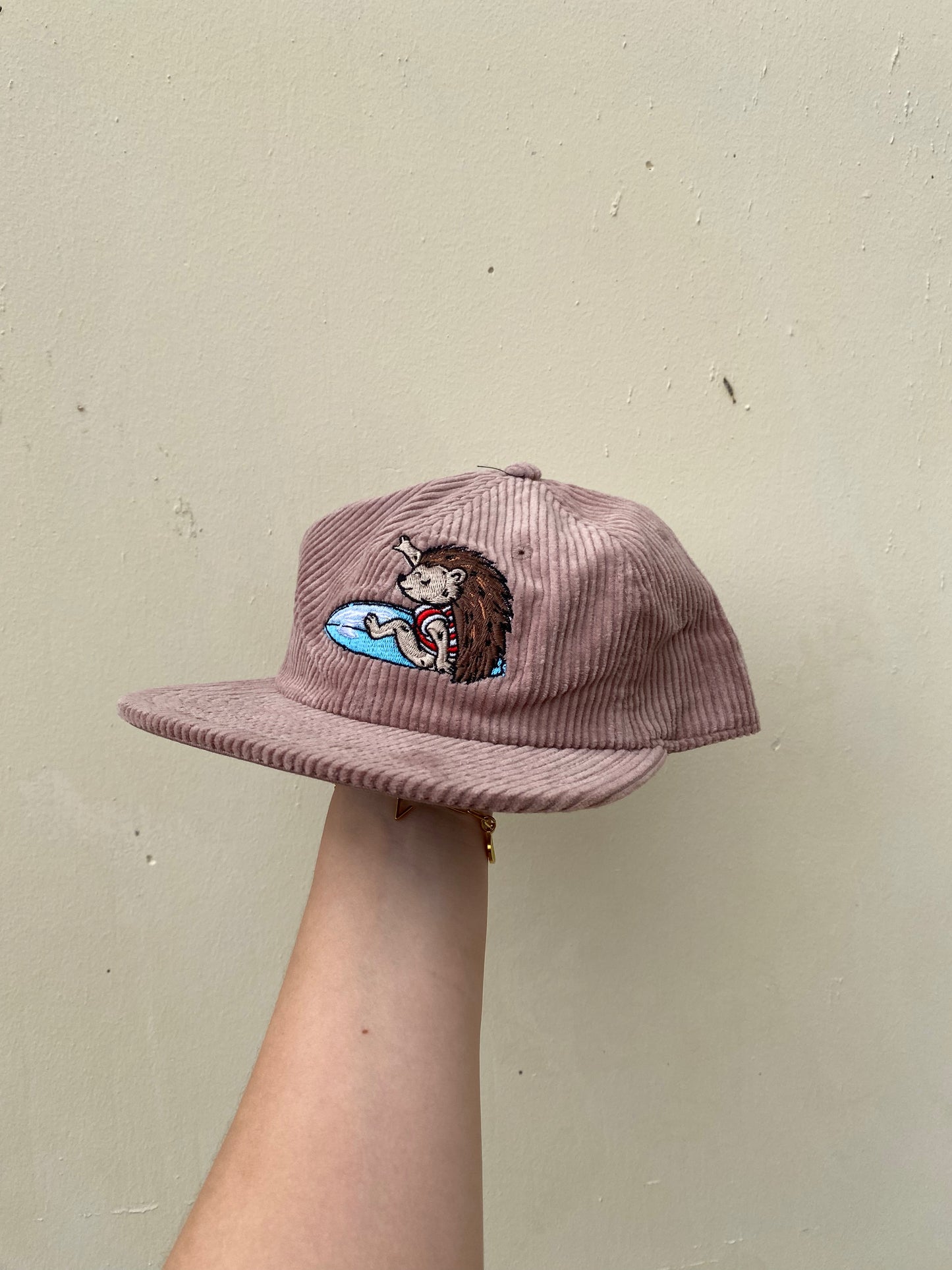 Surfing Hedgehog Cord Cap