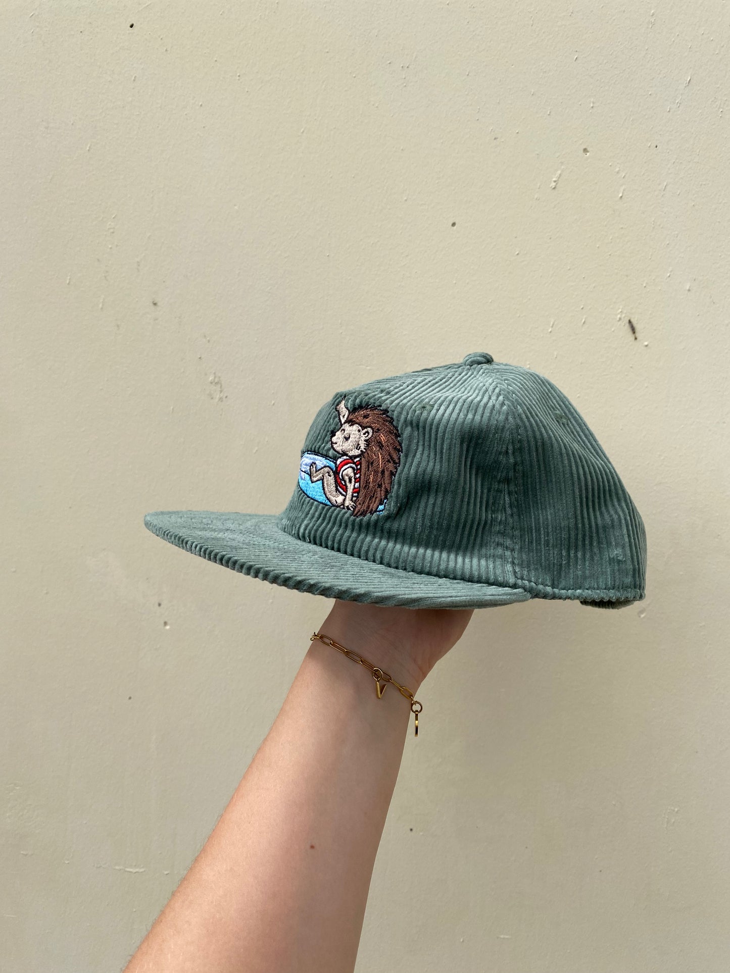 Surfing Hedgehog Cord Cap