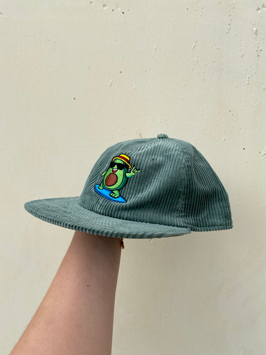 Surfing Avocado Cord Cap