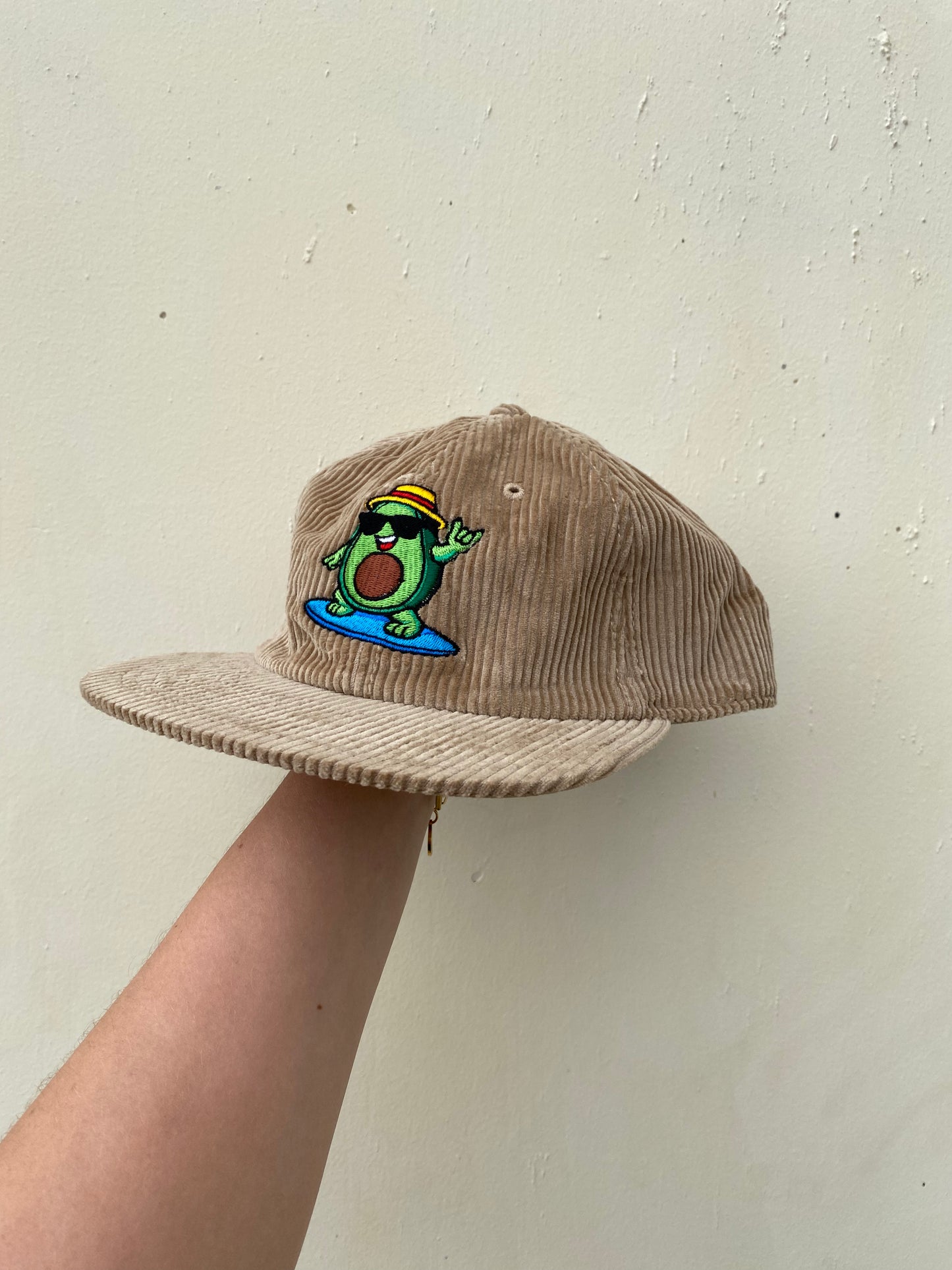 Surfing Avocado Cord Cap