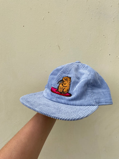Surfing Capybara Cord Cap