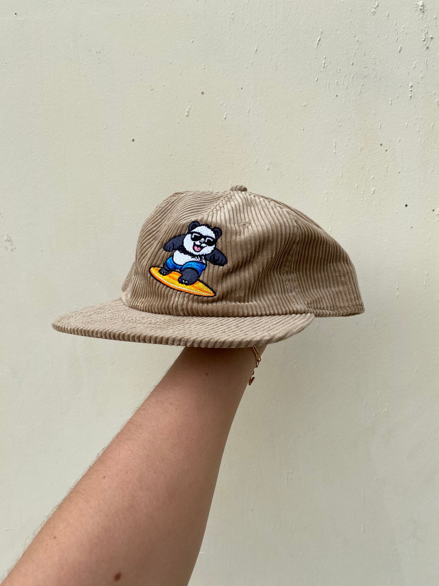 Surfing Panda Cord Cap