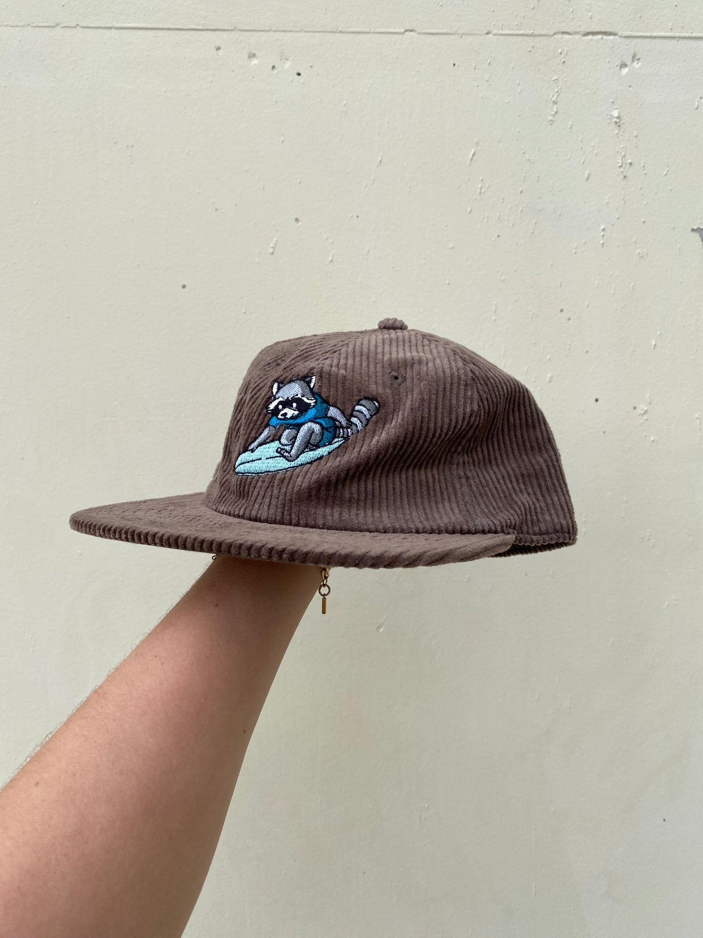 Surfing Badger Cord Cap