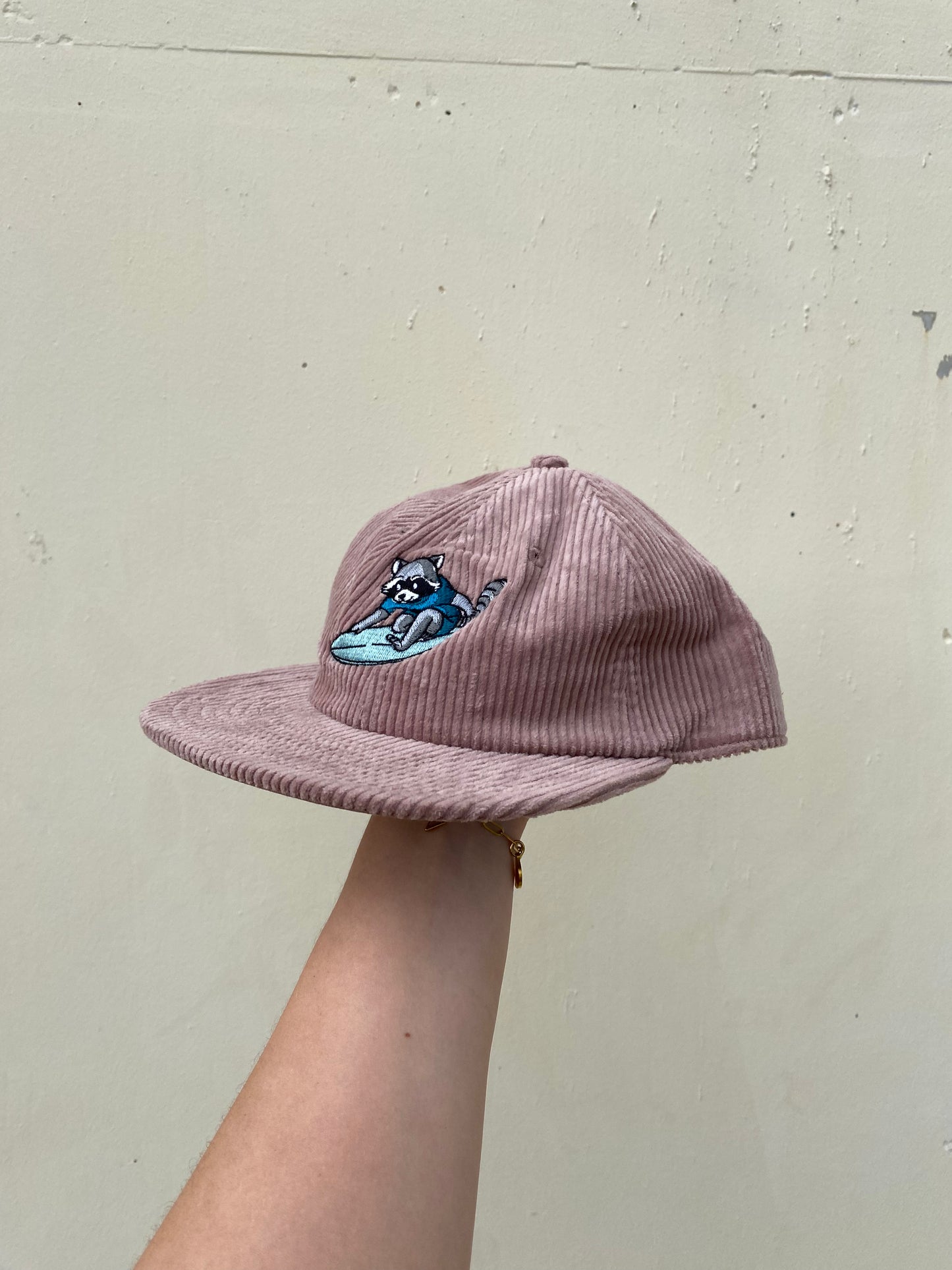 Surfing Badger Cord Cap