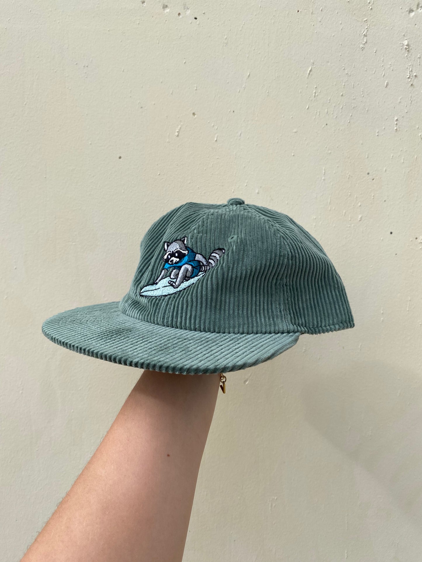 Surfing Badger Cord Cap
