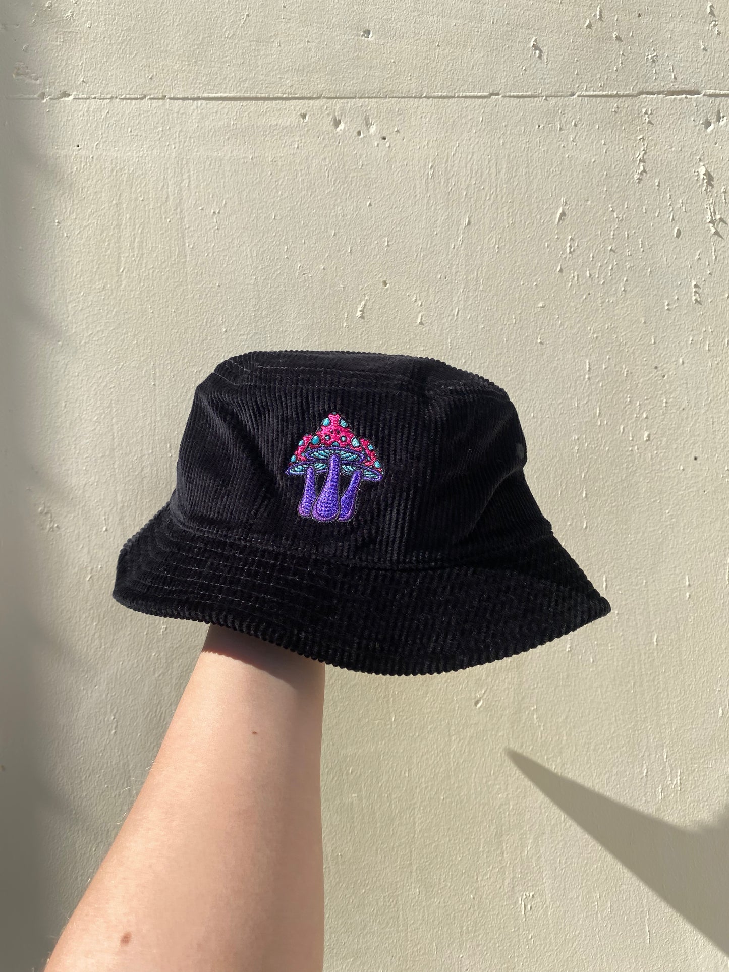 Mushroom Cord Bucket Hat