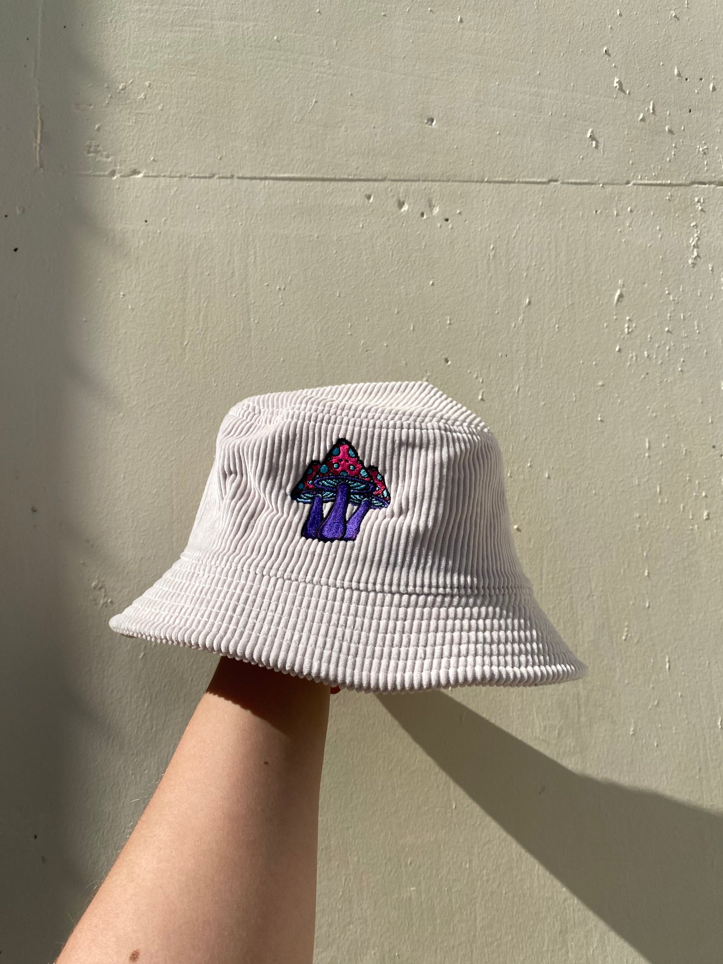 Mushroom Cord Bucket Hat