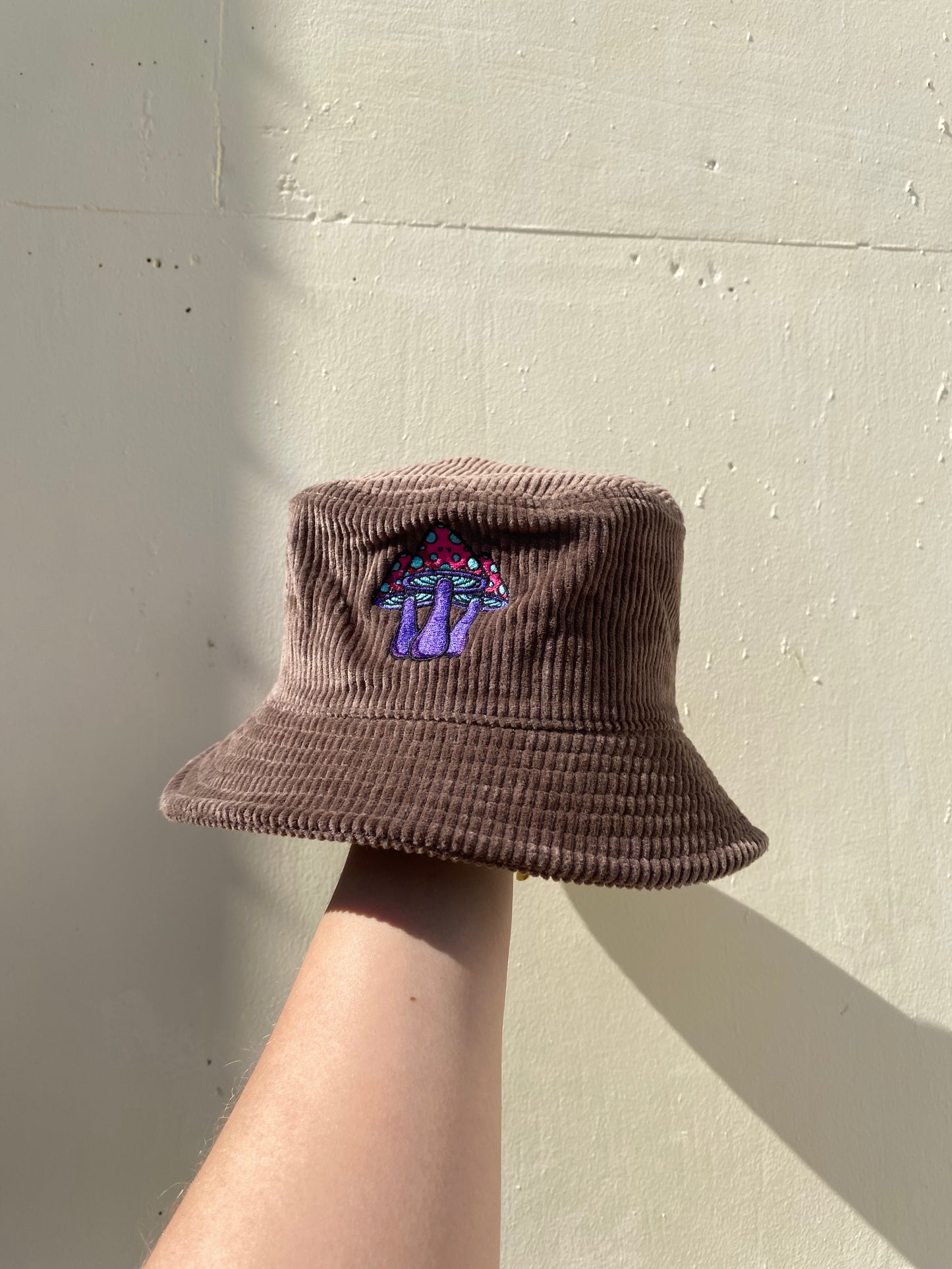 Mushroom Cord Bucket Hat