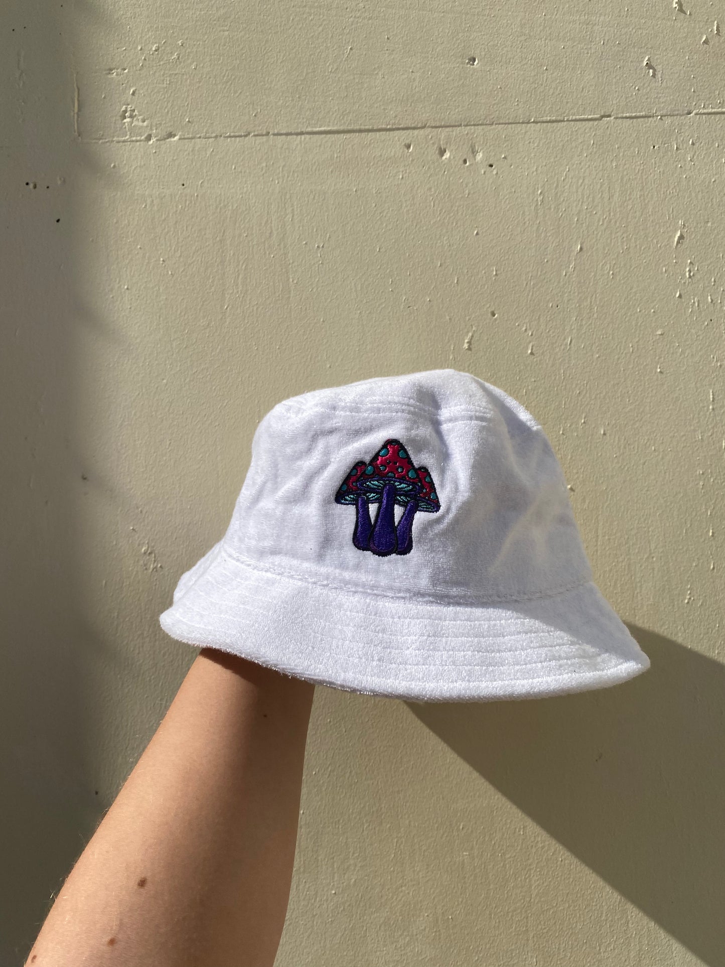 Mushroom Towelled Bucket Hat