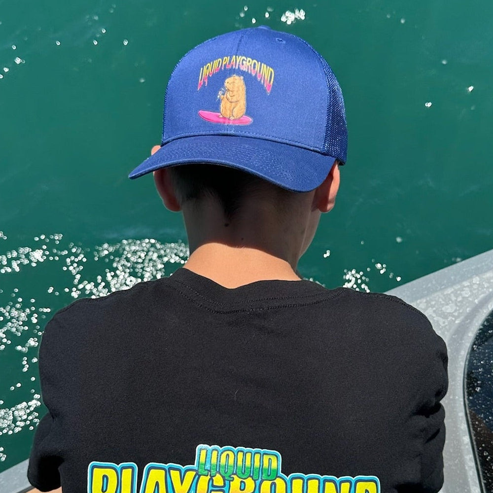 Liquid Playground Surfing Beaver Trucker Cap – Adjustable Comfy Cap