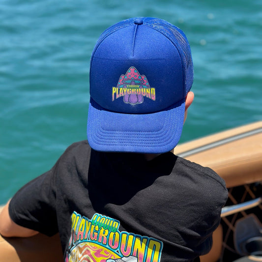 Liquid Playground Psychedelic Mushroom Trucker Cap – Adjustable Comfy Cap