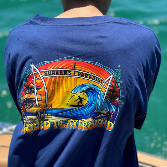 Liquid Playground Surfers Paradise Tee – Coastal Lifestyle T-Shirt