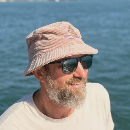 Liquid Playground Surfing Capybarra Cord Bucket Hat